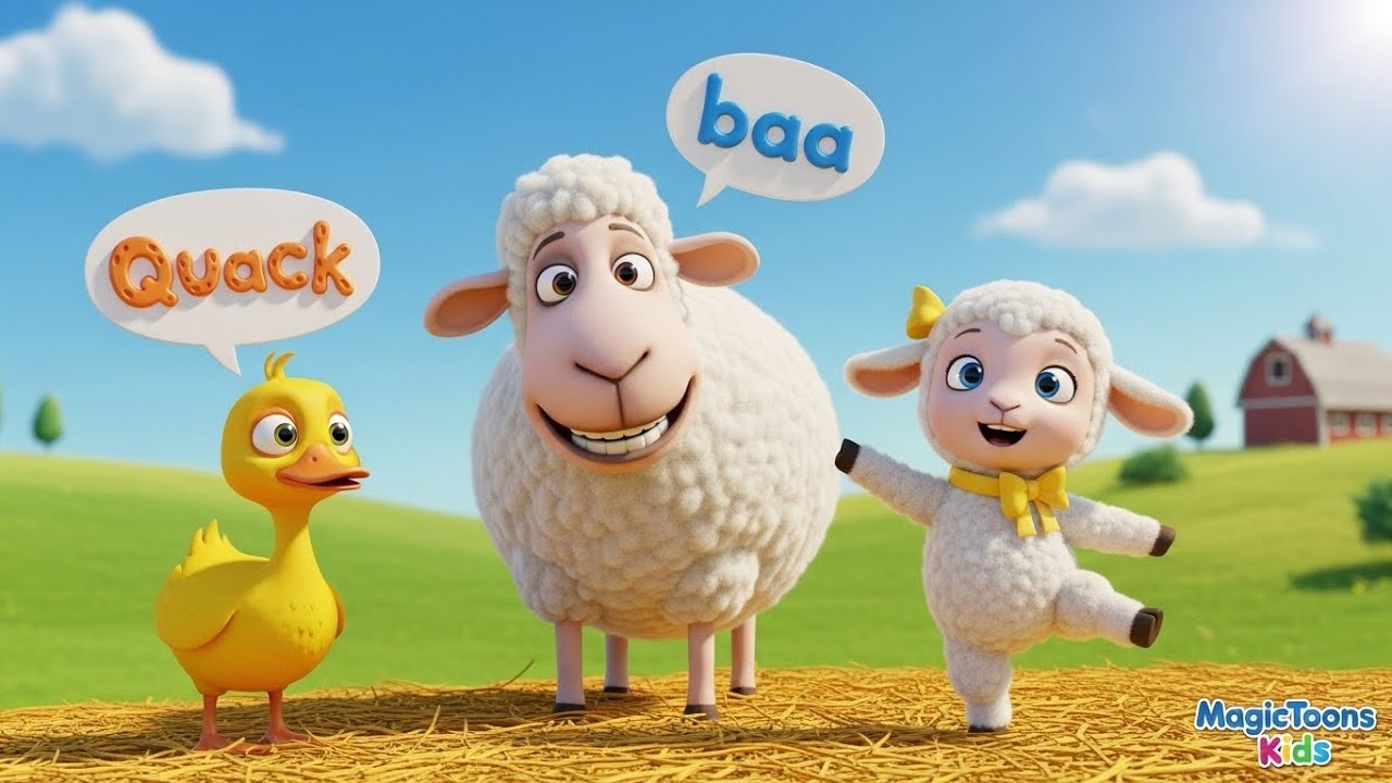 Happy Lala Lamb – Fluffy Farm Song for Kids 🐑🎵 | Fun Animal Nursery Rhyme