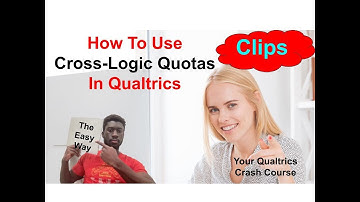 How To Use Cross Logic Quotas In Qualtrics (Quick Clips)