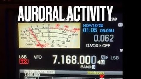 Aurora-effect op HF SSB-signalen #hamradio #hf #propagation #ionosphere #aurora