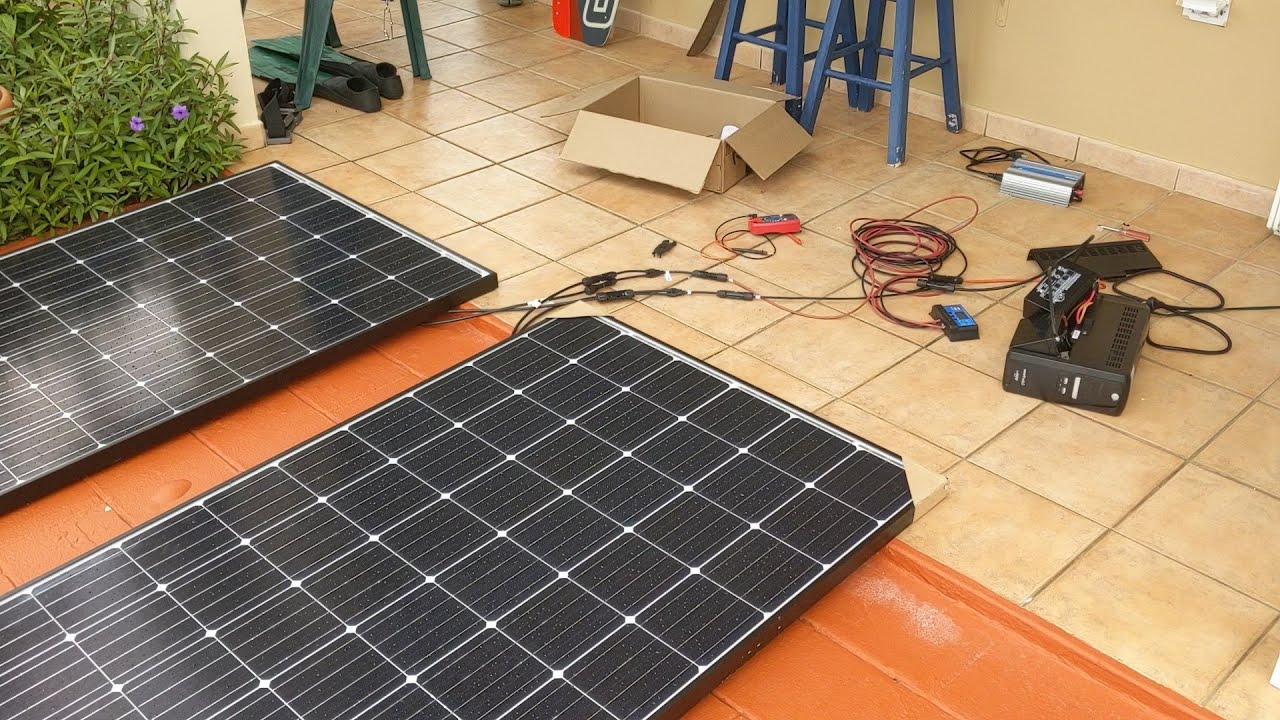 Как подключить солнечные панели к бесперебойнику - YouTube