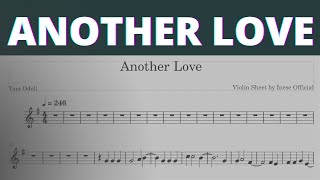Tom Odell I Real Violin Plays Another Love Sheet Music Tutorial