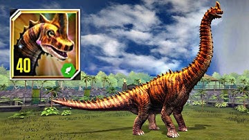 BRACHIOSAURUS Max Level 40 - Jurassic World The Game