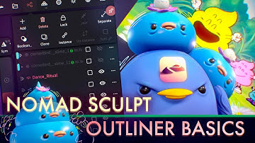 Nomad Sculpt Tutorial - Outliner Basics & The Scene Tab