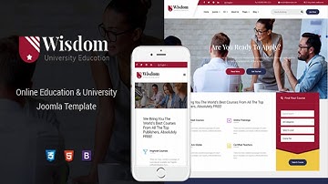 Wisdom - Multipurpose & Responsive Education Joomla Temple | Themeforest Website Templates and