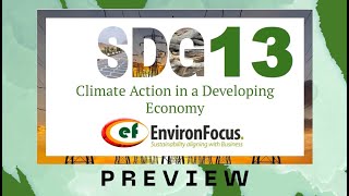 SDG 13 Day 1 EnvironFocus Webinar Preview