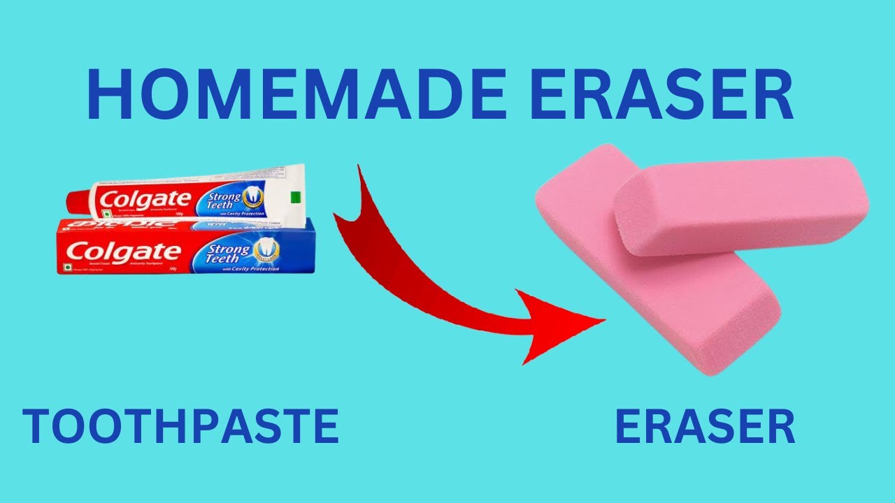 how to make homemade eraser homemade eraser with toothpaste home