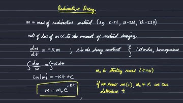 ERTH/OCN312: Applications of ODEs: Radioactive Decay