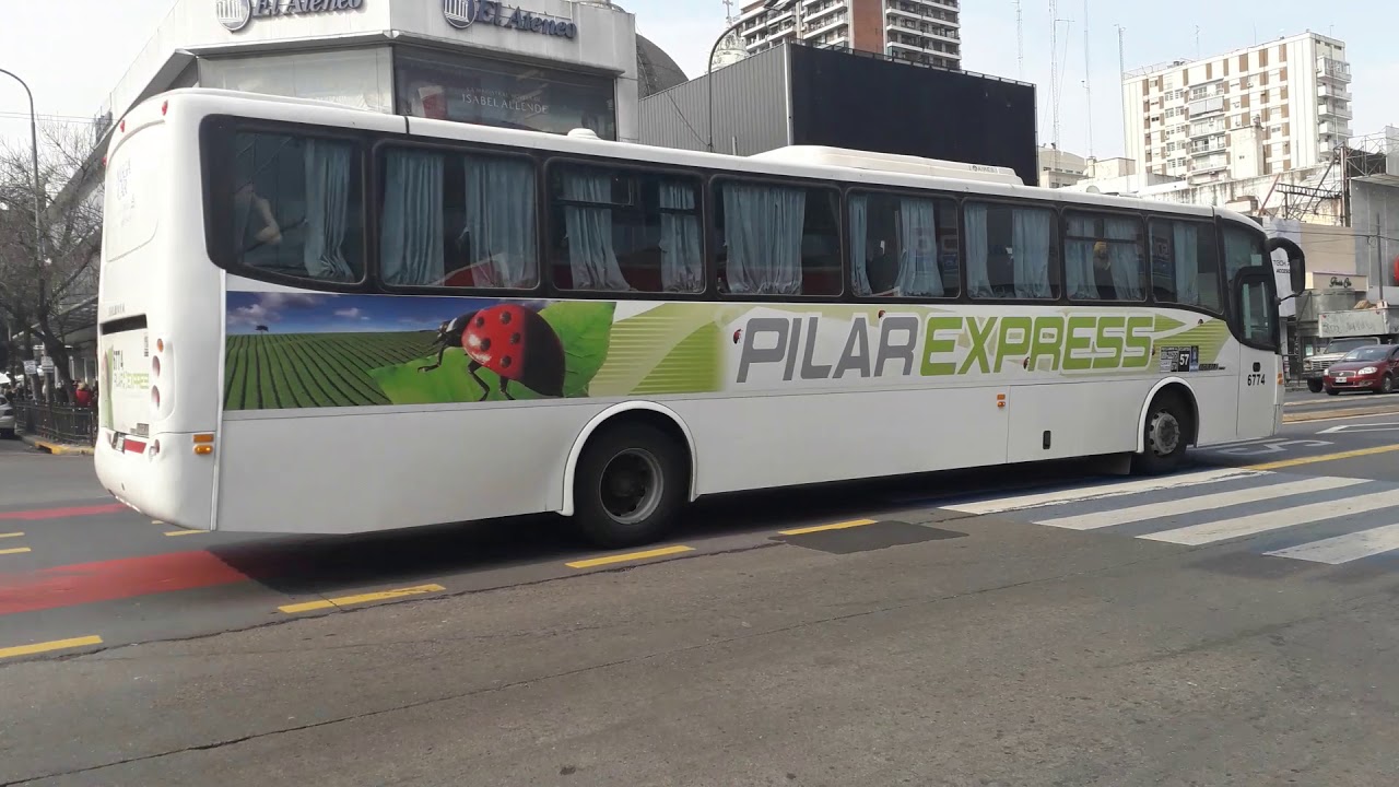 Línea 57 Pilar Express SALDIVIA con motor Agrale en avenida Cabildo