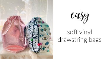 Easy Drawstring Bags - make any size!