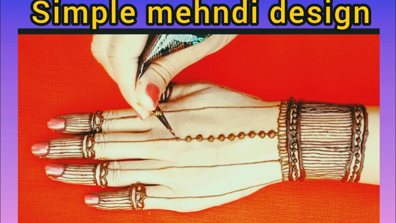 New beautiful stylish mehndi designeasy  simple back hand mehndi design mehndi ka designmehandi
