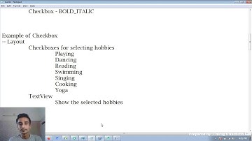ANDROID PRACTICAL 49 | USING CHECK BOX | USING CHECKBOXES FOR SELECTING HOBBIES