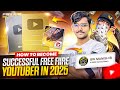 How To Become A Free Fire Youtuber In 2025🤝 My 6 Years Experienced Reveled☺️