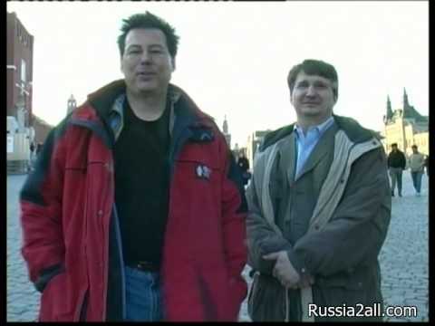 Tim Temple and Craig Hester in Red Square, Moscow,...