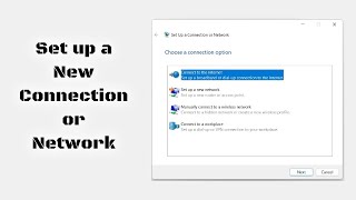 How to set up a new connection or network screenshot 5