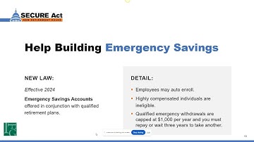 SECURE Act 2l0: Video #2 - More Ways to Save for Retirement