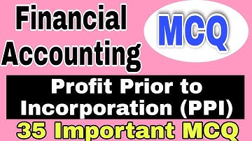 Financial Accounting MCQ || Imp MCQ Financial Accounting || SYBAF || SYBCOM || PPI MCQ|| Atul Sir