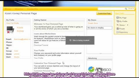 [ Alfresco ECM - customize share ] 13-User-Create And Customize Store.avi