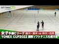YONEX CUP2022/女子予選Cリーグ 徳川愛実/黒木瑠璃華vs中川瑞貴/石井友梨