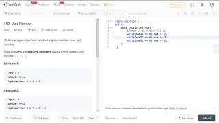 LeetCode #263 Ugly Number - Fastest Solution in C++