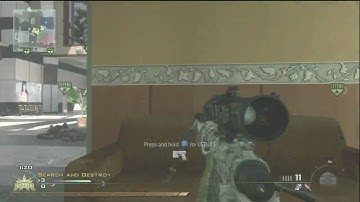 Modern Warfare 2 Throwing Knife Killcam Round End Search and Destroy