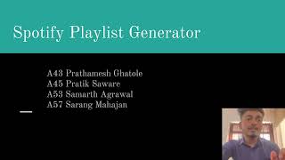 Spotify Playlist Generator Mini Project GHRCEM  Department of Artificial Intelligence