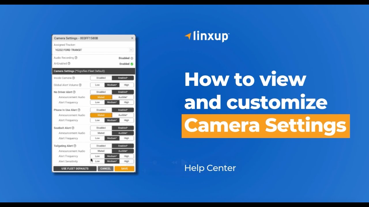 How to Customize Your Camera Settings in Linxup