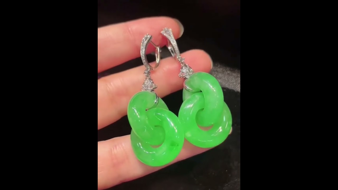 Zodiac Love Magnet — Green Jade Double Hoop Earrings!
