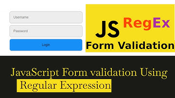 JavaScript Form Validation - Using Regular Expressions ( Simplified )