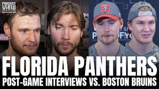 Sergei Bobrovsky, Aleksander Barkov, Gustav Forsling & Anton Lundell React to Series Win vs. Boston