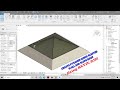 Create Pyramid In Slanted Wall &amp; Slope Roof in Revit 2021