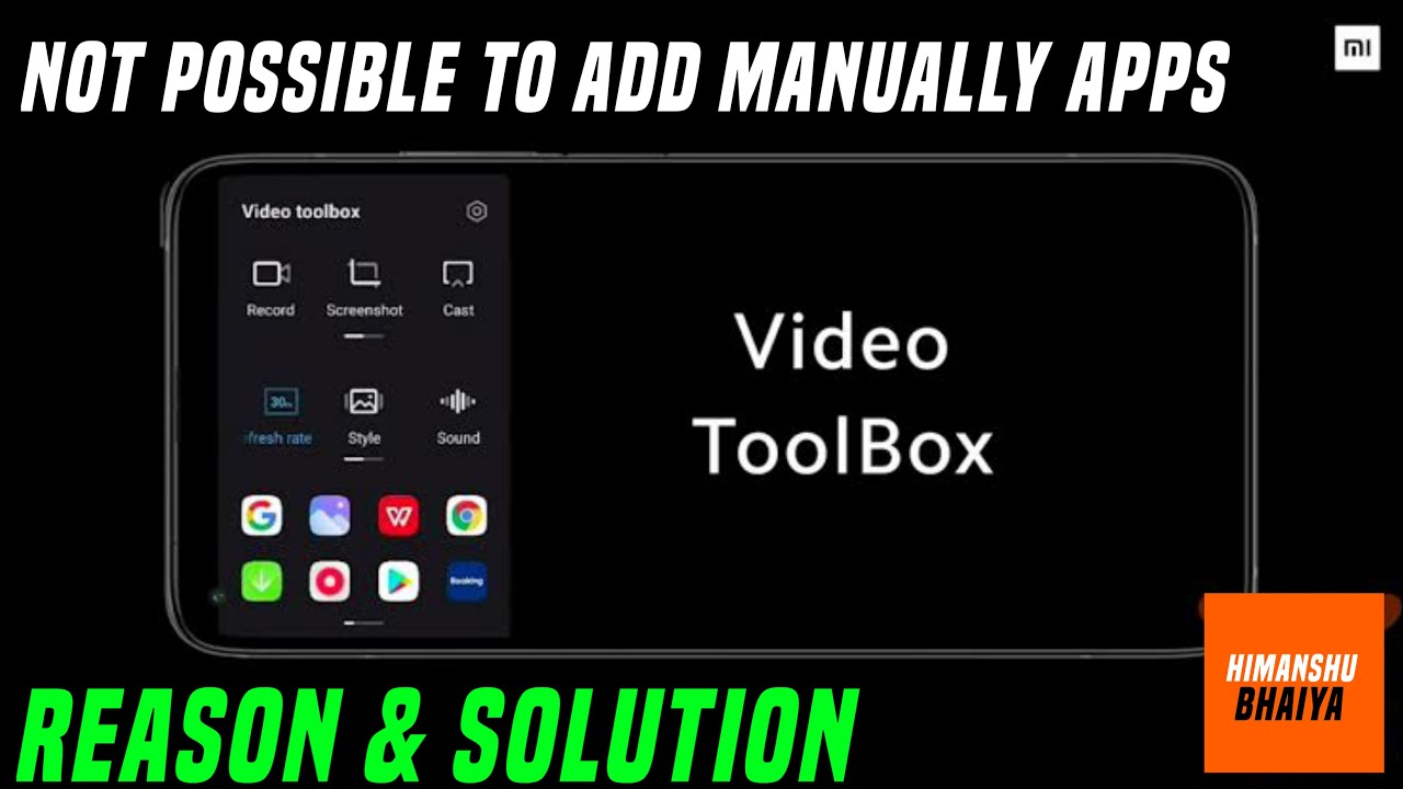 How To Add Apps In Video Toolbox Not Possible 😲 ( REASON IS THIS )