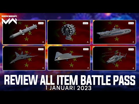 Full Review All Item Battle Pass Bulan Januari 2023 Full China Social Credit 999+ Modern Warships