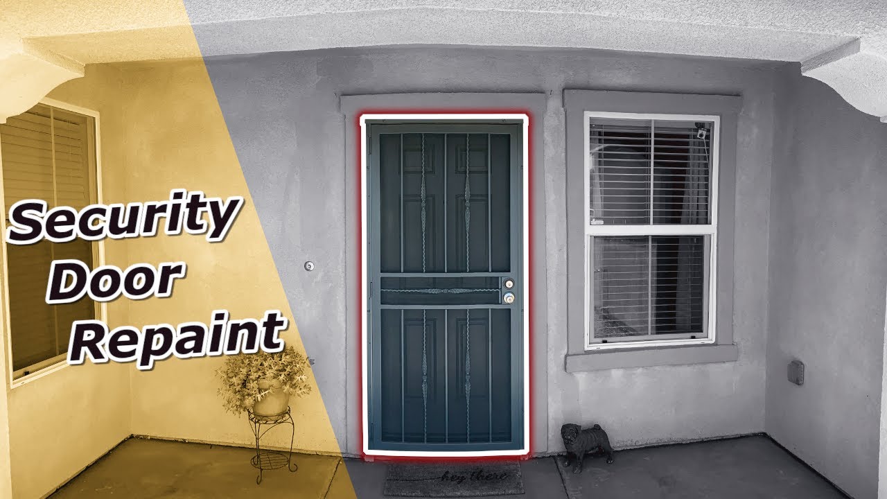 Painting Metal Front Door With Rust Oleum Spray