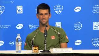 Cincinnati 2014 Thursday Interview Djokovic
