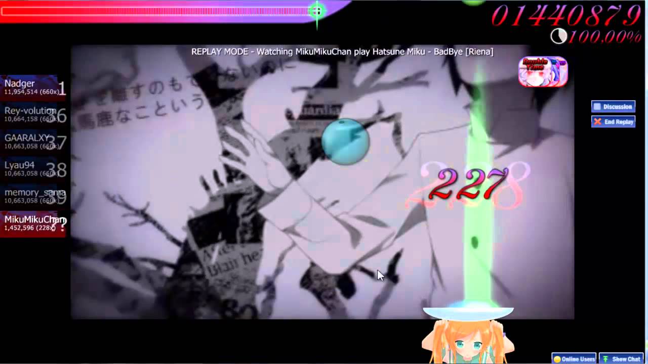 Hatsune Miku BadBye [Riena] [ CTB] Mods: Hidden, DoubleTime