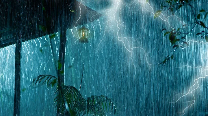 Heavy Stormy Night with Torrential Rainstorm & Very Huge Thunder ⚡⛈ Thunderstorm Sounds for Sleeping - DayDayNews