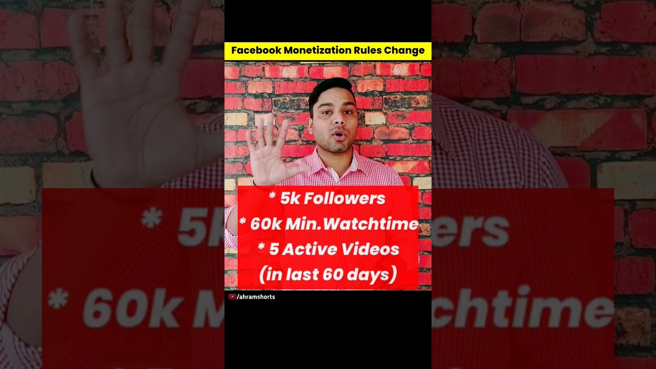 Facebook Monetization Rules Change 😲 | 