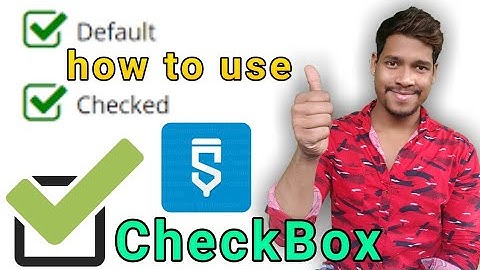 CheckBox activity how to use full details/Aaura Technical
