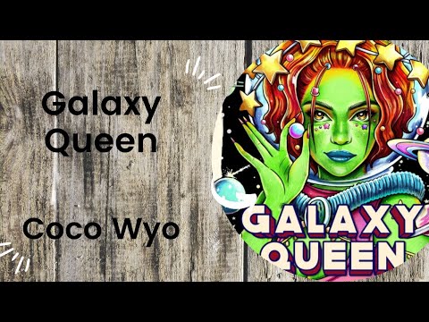 Galaxy Queen - Coco Wyo //Adult Colouring Book Flip Through