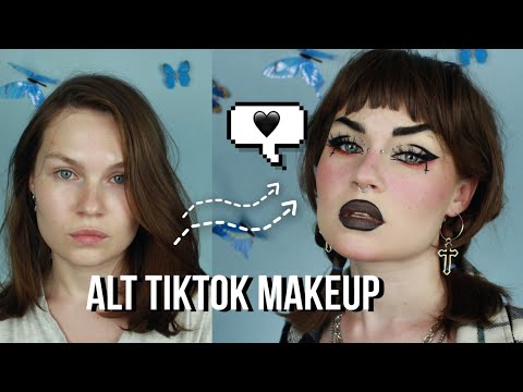 Видео: ПЕРЕВОПЛОЩЕНИЕ: АЛЬТ ТИКТОК МАКИЯЖ // alt tiktok makeup transformation
