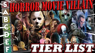 The  'Horror Movie Villains' TIER LIST!!!! (Villainz Ranks)