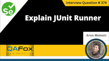 Explain JUnit Runner (Selenium Interview Question #374)