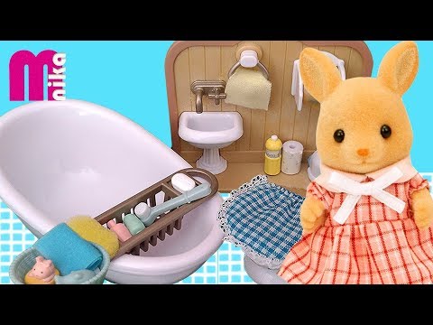 Ванная Комната от Сильвания Фэмили Обзор / Country Bathroom Set Sylvanian Families