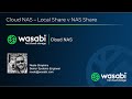 Wasabi cloud nas  control folder demo