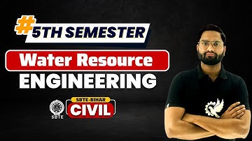 #Lecture03 | Water Resource Engineering | Civil | 5th Semester | SBTE Bihar | KK sir