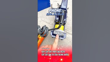 MÁY CẮT SẮT THUỶ LỰC RC20 CẮT SẮT PHI 20 CỦA TRUNG QUỐC #machinery #maycatsatthuyluc