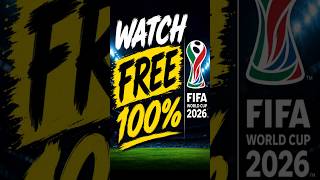 🚀 100% FREE World Cup 2026? #worldcup #worldcup2026 #football