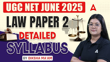 UGC NET June 2025 | UGC NET Law Paper 2 Syllabus Complete | By Diksha Ma