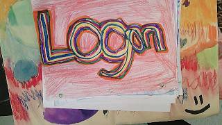 LETTERING Bubble art or Logo Design Easy Kids Can Draw Art Lesson Review Warm and Cool Colors
