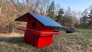 How to build a solid Squirrel House  two floors  winter home  from plywood (full details)